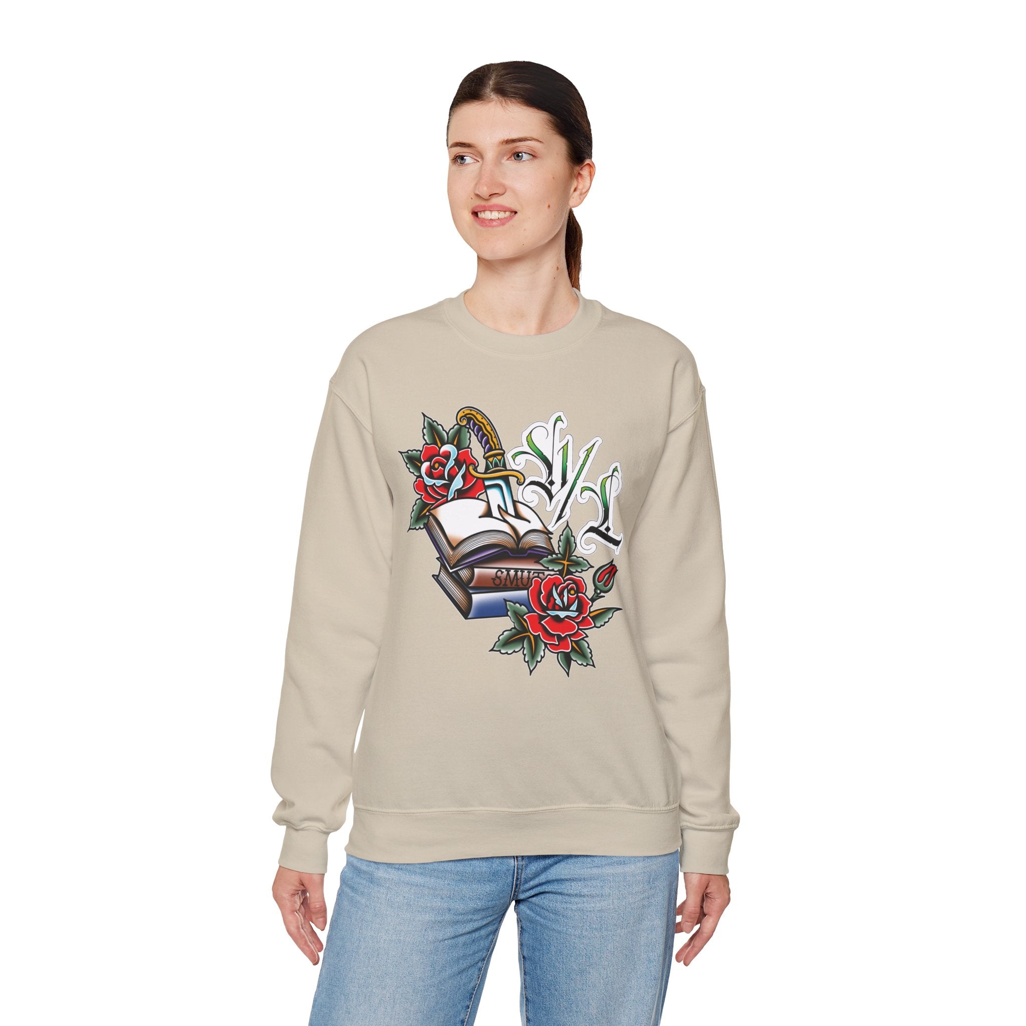 Traditional Smut Books Crewneck Sweatshirt