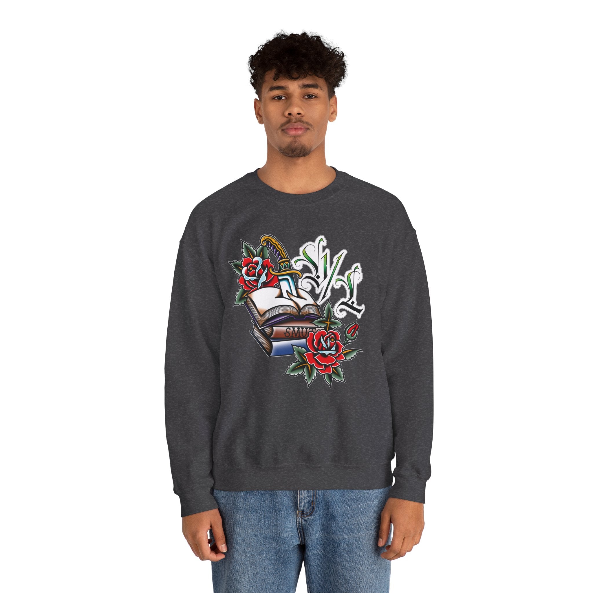 Traditional Smut Books Crewneck Sweatshirt