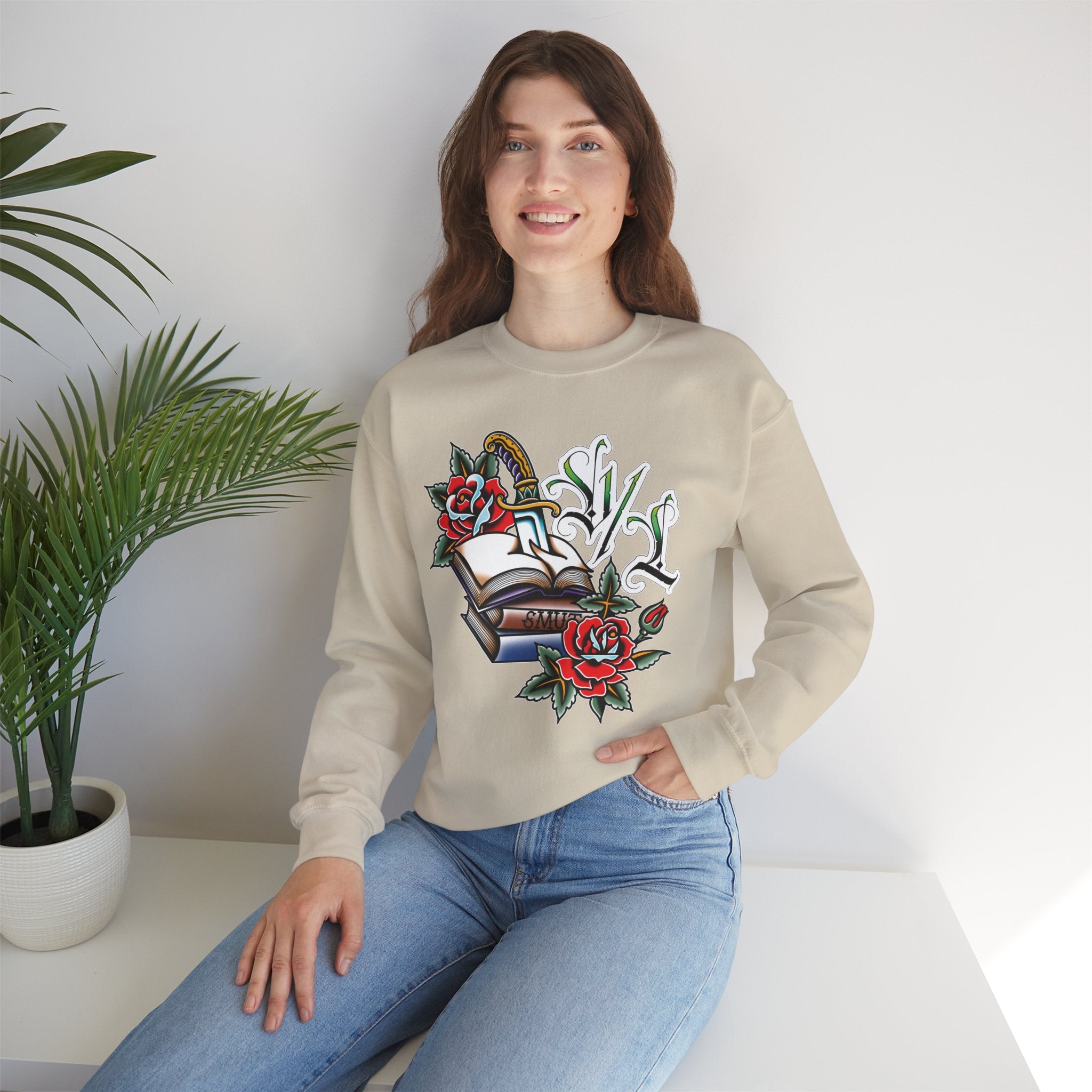 Traditional Smut Books Crewneck Sweatshirt