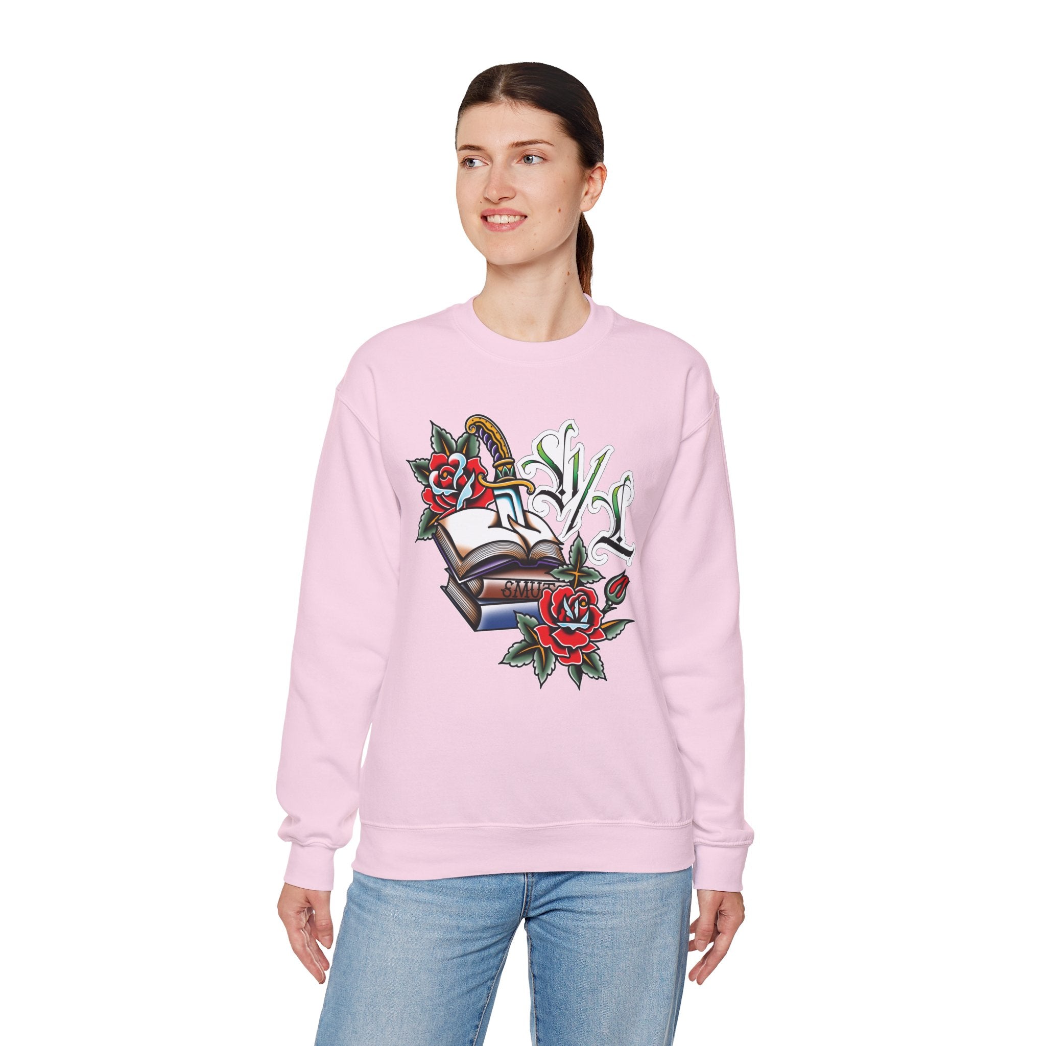 Traditional Smut Books Crewneck Sweatshirt