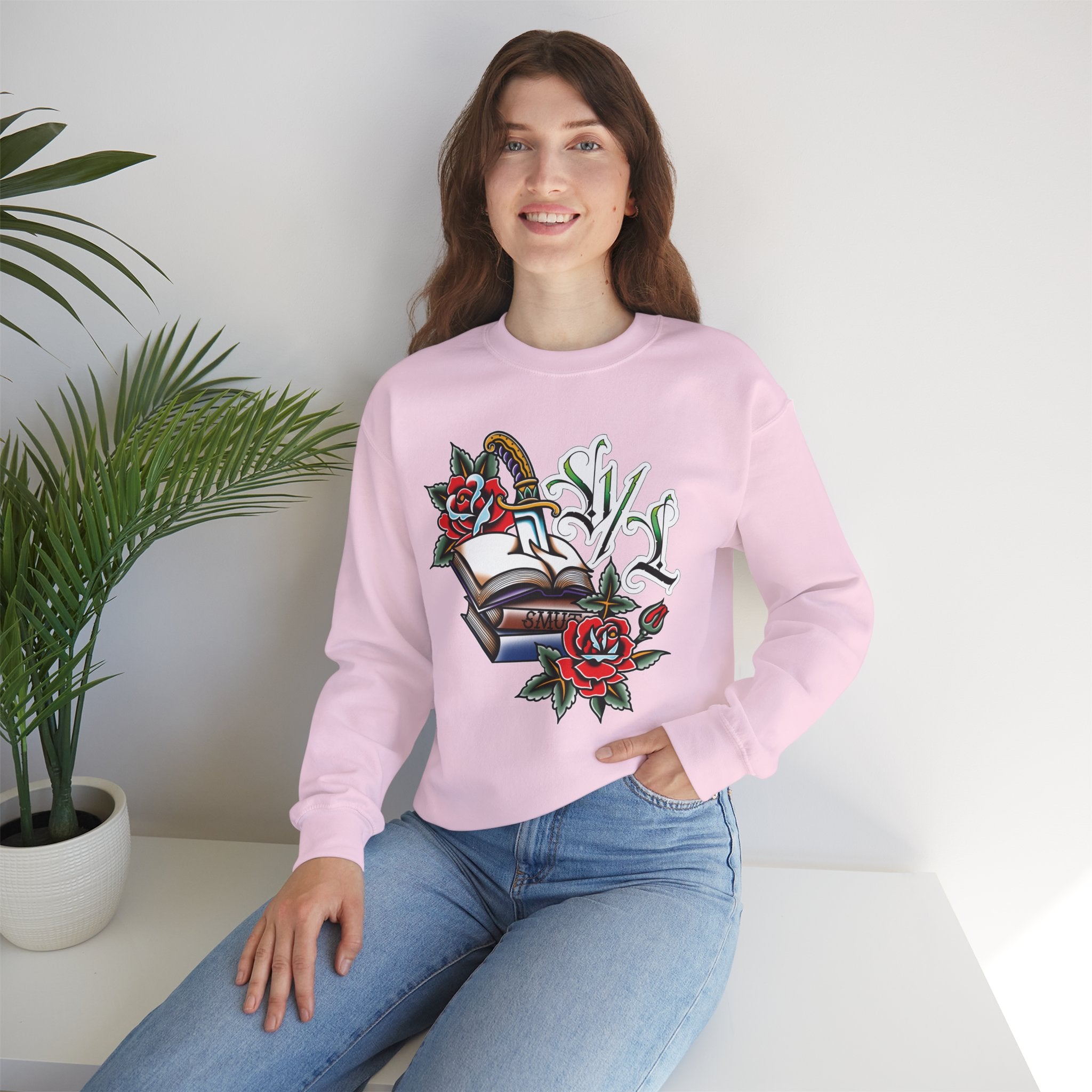 Traditional Smut Books Crewneck Sweatshirt